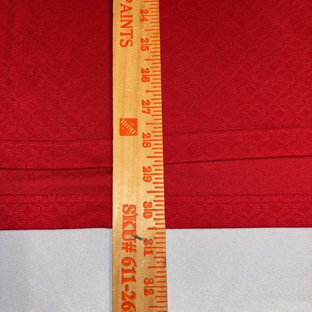 Adidas ClimaCool Golf Polo Shirt Mens Large‎ Red Textured World Tour Golf Links